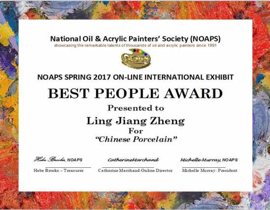NOAPS · Best People Award · Chinese Porcelain.